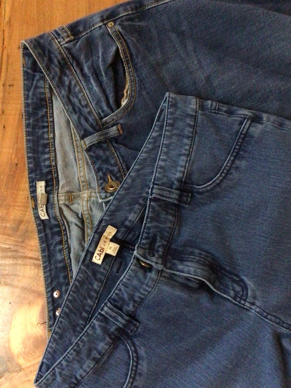 CAbi Dark Blue Women's Jeggings - Stretch Denim Look